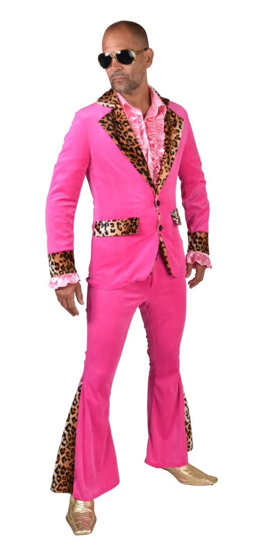 Pimp Kostuum Pink Nick Premium