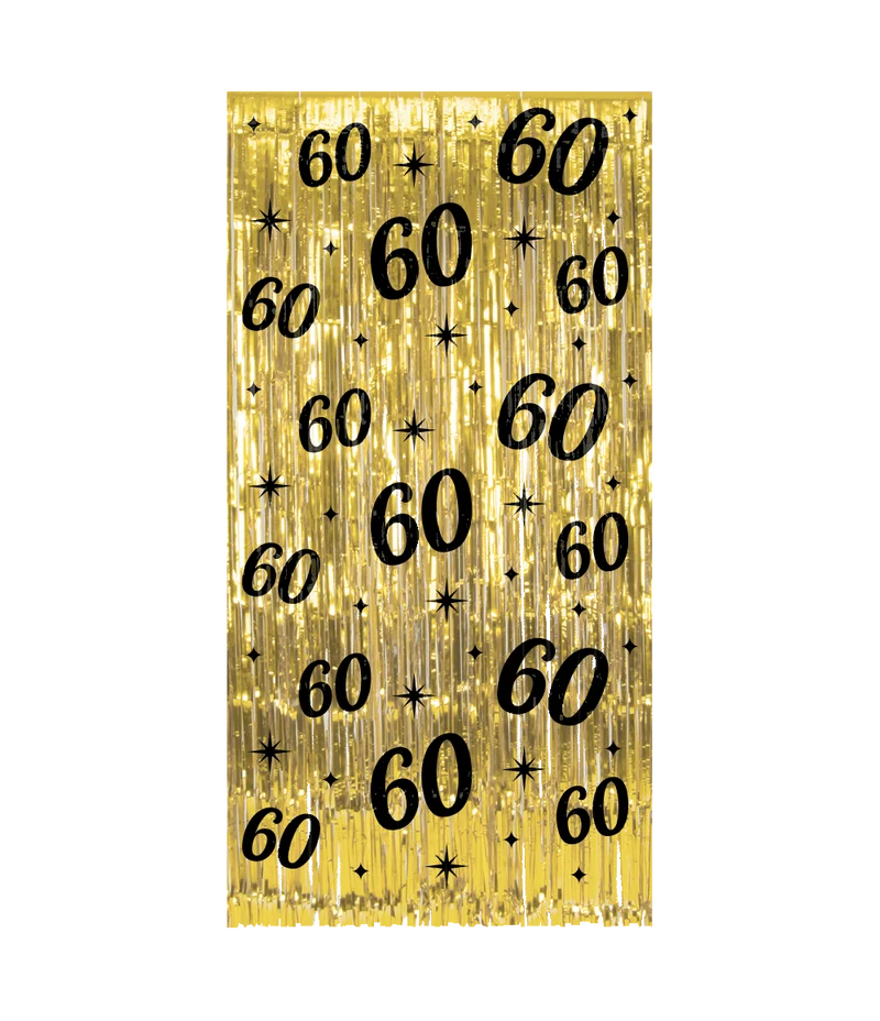 Classy Feestgordijn 60 Jaar Goud