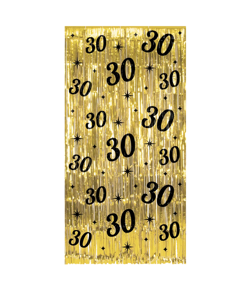 Classy Feestgordijn 30 Jaar Goud