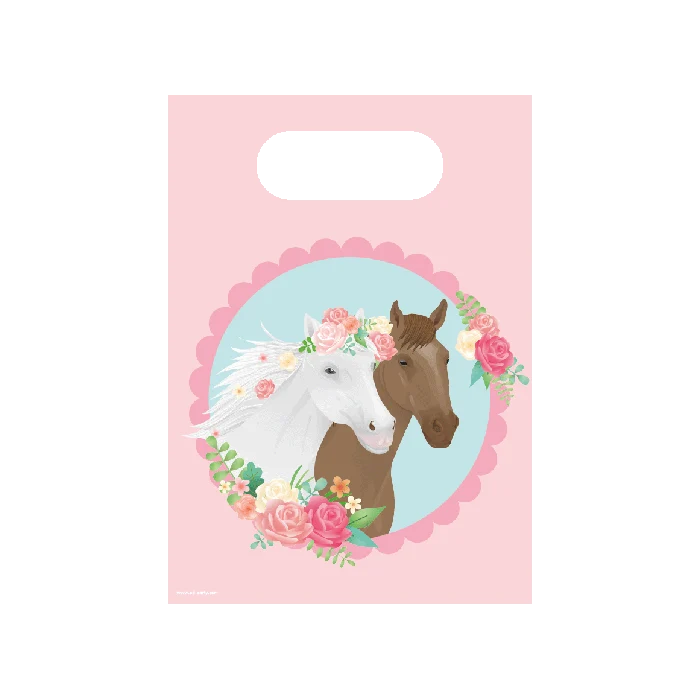 Uitdeelzakjes Paarden Dreams Roze (6st)