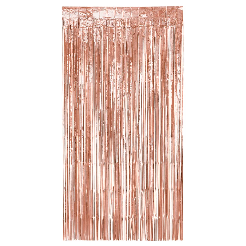 Foliegordijn Metallic rosegoud