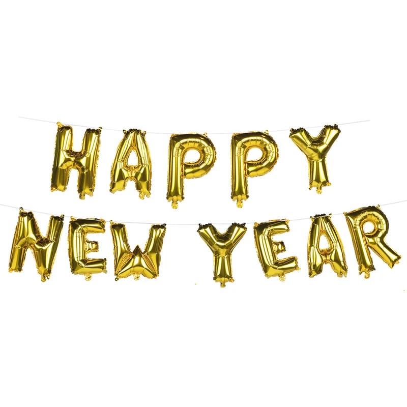 Folieballonslinger 'Happy new year'