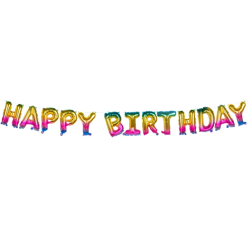 Folieballonslinger 'Happy birthday'