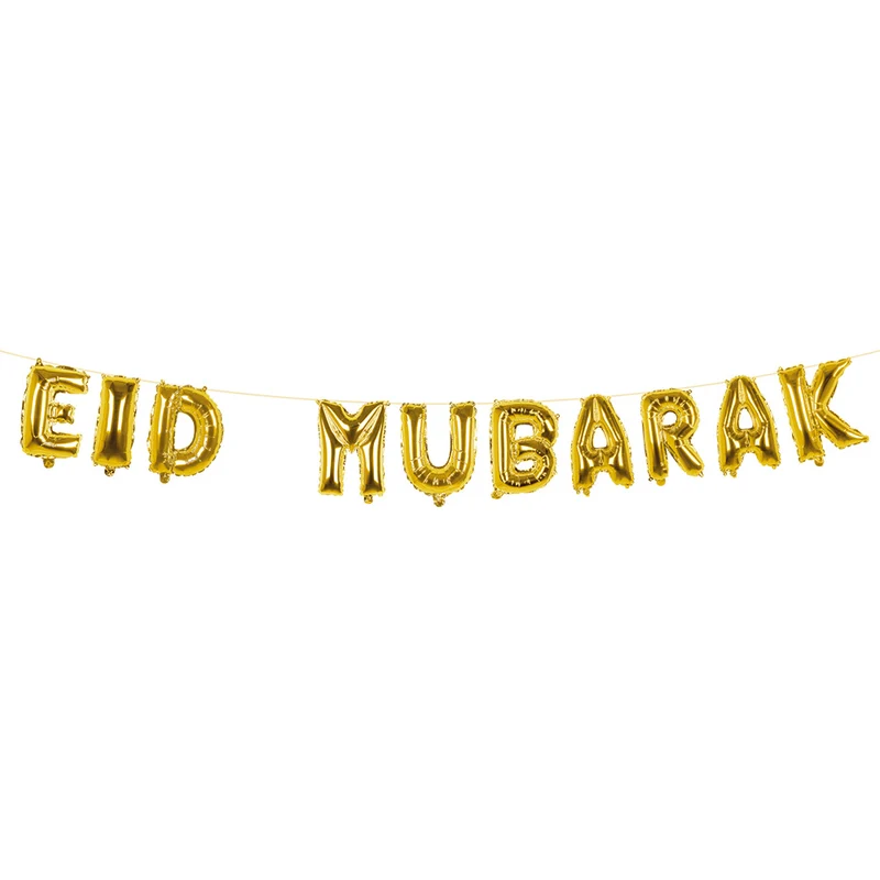 Folieballonslinger 'Eid Mubarak'