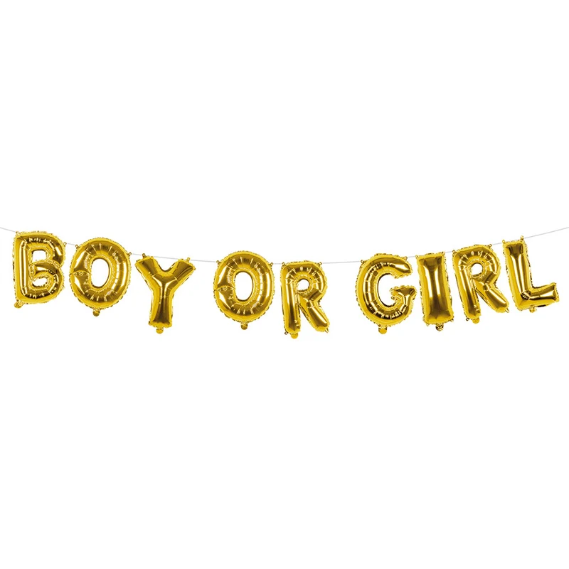 Folieballonslinger 'Boy or girl'