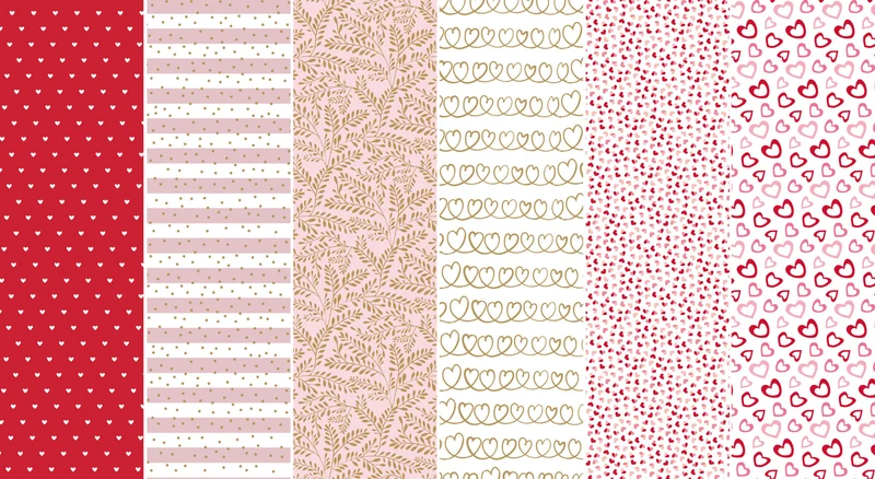 Valentijn Inpakpapier love prints - 70 x 200cm