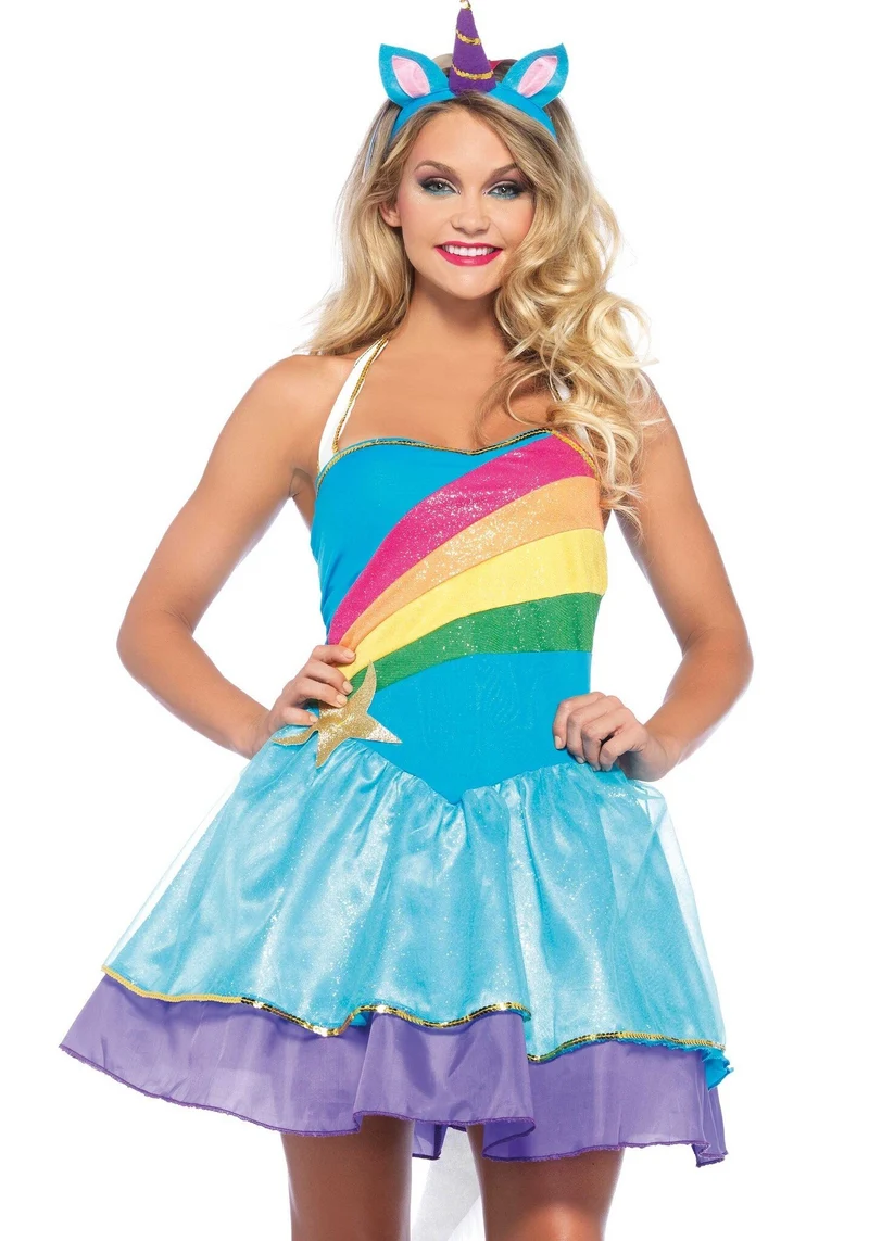 Rainbow Unicorn Kostuum Dames
