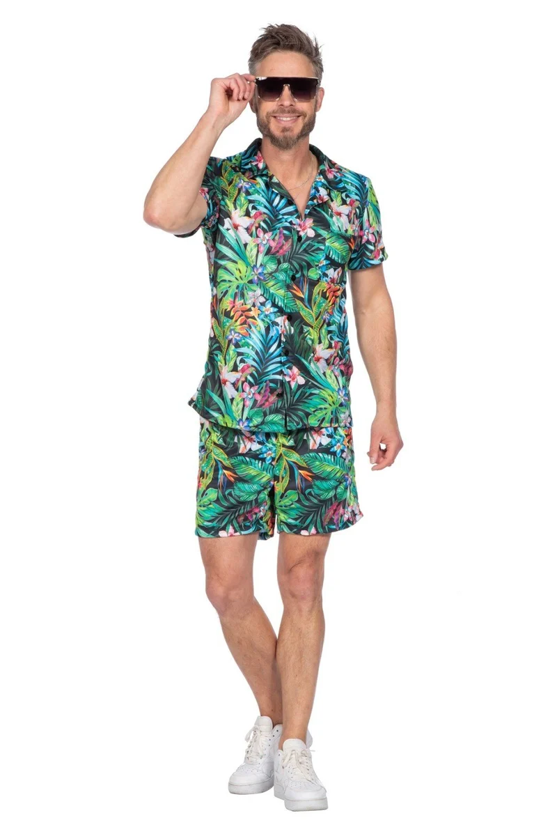Festival Outfit Hawaii Tropical Heren