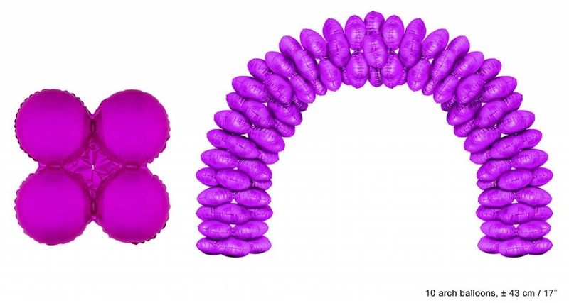Ballonboog folie ballonnen rond roze