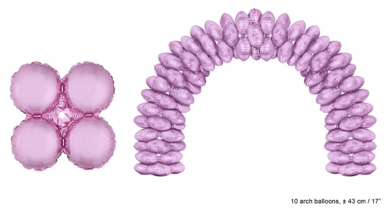 Ballonboog folieballonnen hart Roze