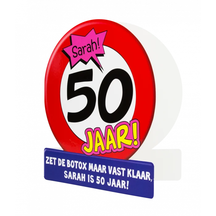 Sarah Wenskaart Verkeersbord