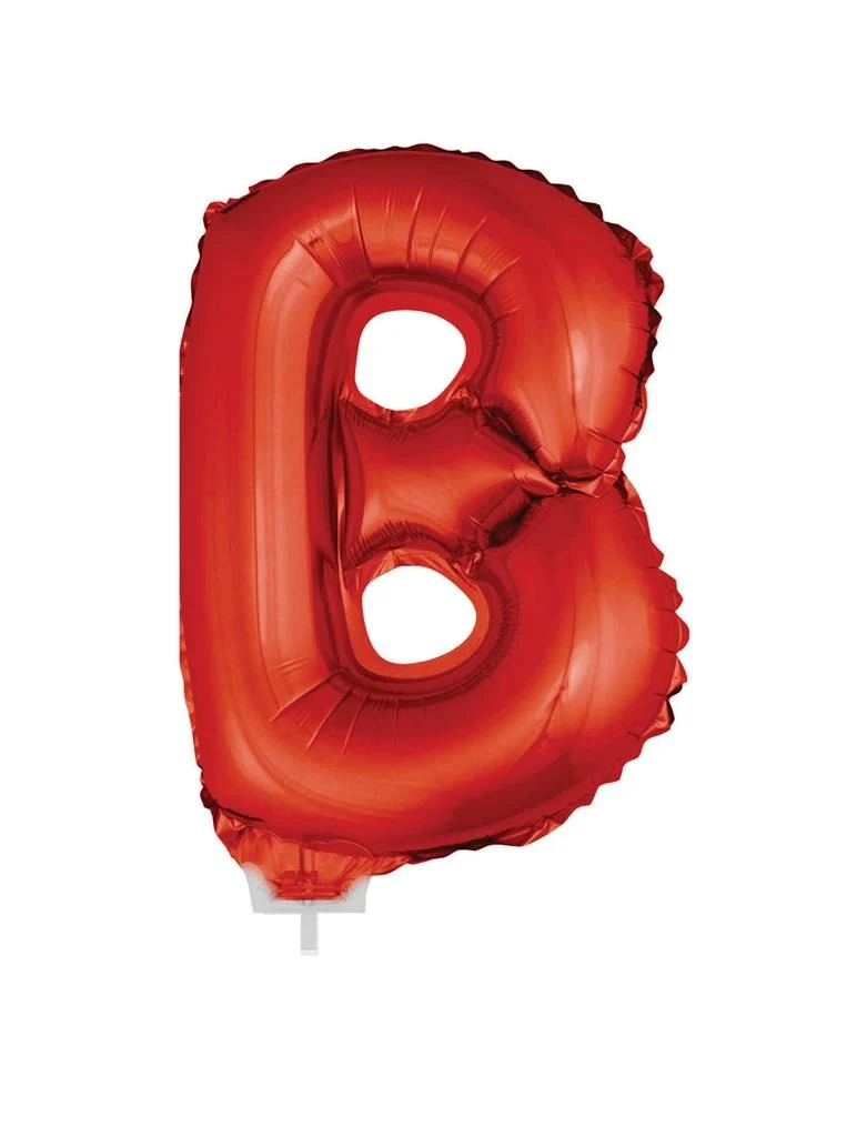 Folie ballon letter B Rood