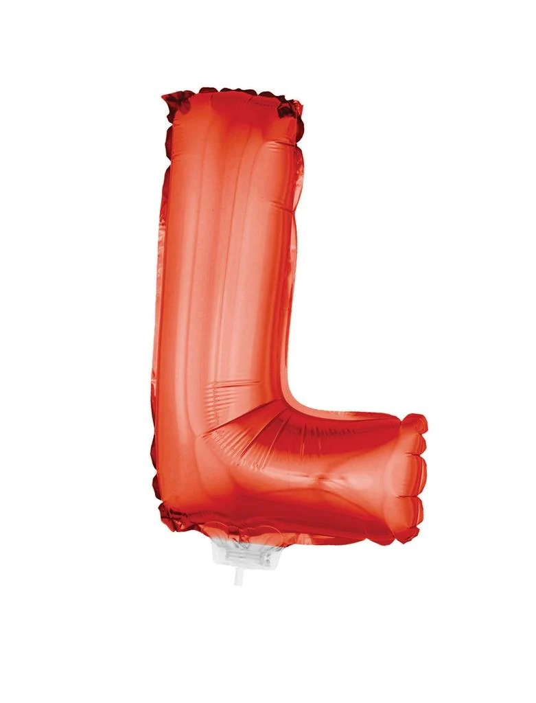 Folie ballon letter L Rood
