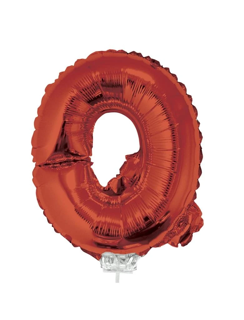 Folie ballon letter Q Rood