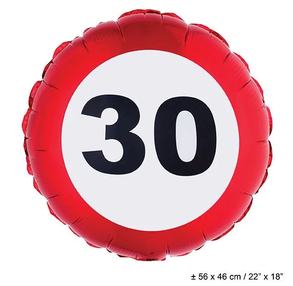 Folie ballon leeftijd 30