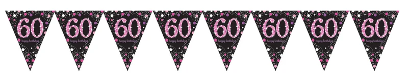 Vlaggenlijn 60 jaar Sparkling pink