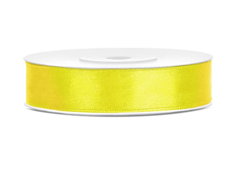Satijnlint Geel 12mm/25m