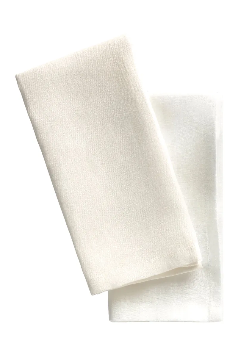 Calma House Servet (set van 2 stuks) Lino2 - Ecru - 45x45