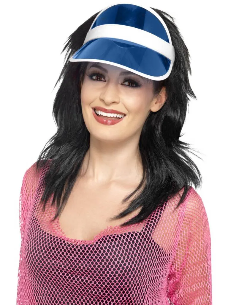 Blauwe zonneklep
