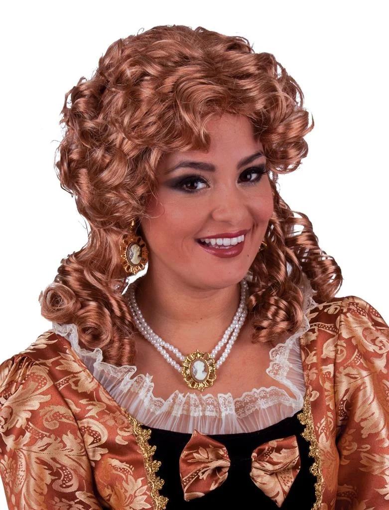 Barok pruik Koningin Elisabeth