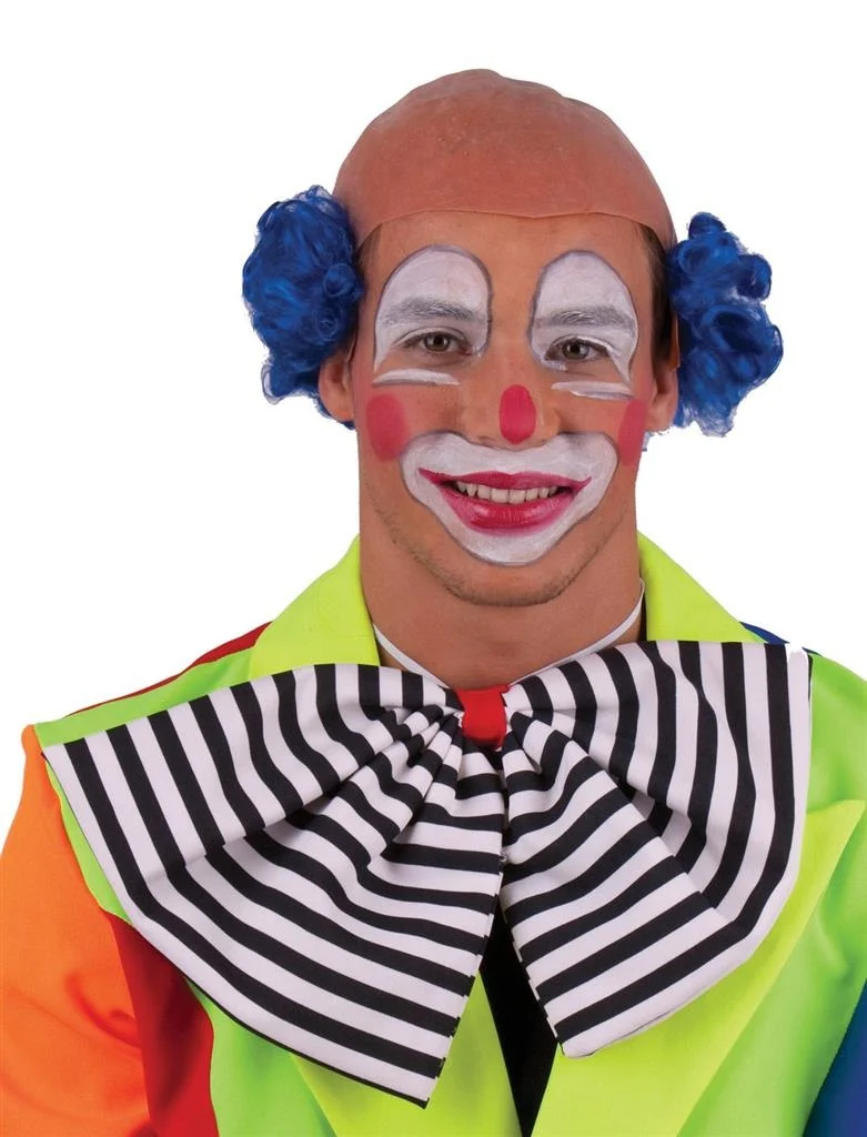Clownspruik Kletskop blauw