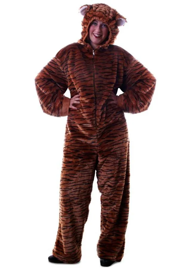 Tijger kostuum pluche met capuchon