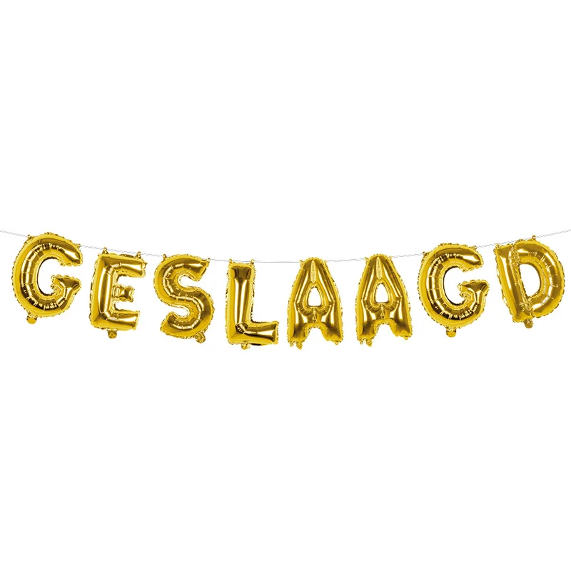 Folieballonslinger 'Geslaagd'