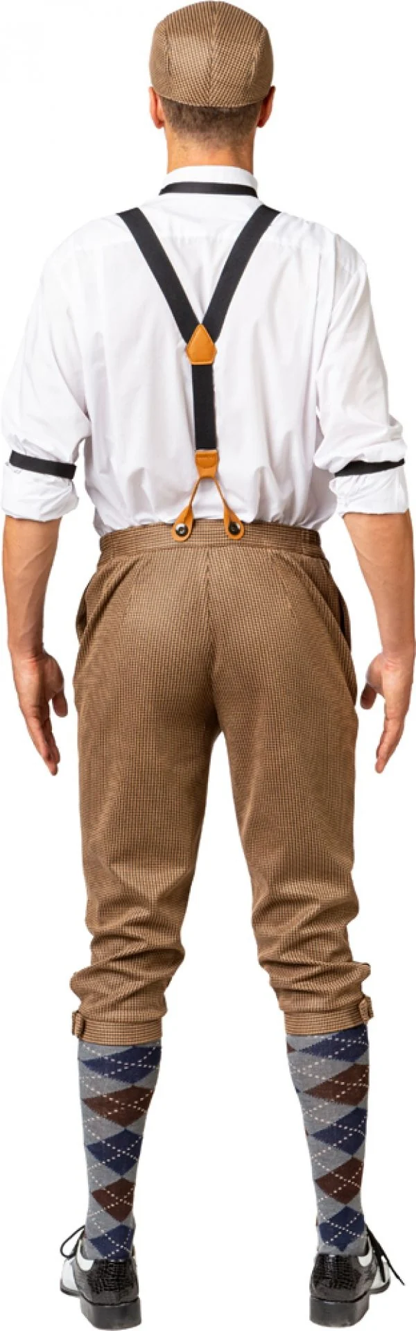 Verkleedset Roaring 20's Beige Geruit