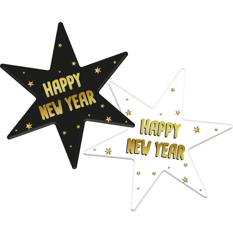 Onderzetters BlackGold HNY 12x14cm (6st)