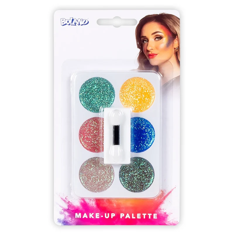 Make-Up Palette Glitter - 6 kleuren