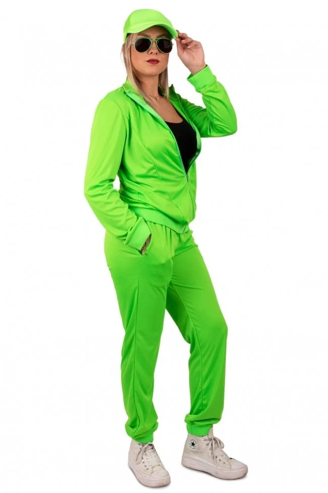Trainingspak Basic Neon Groen Dames
