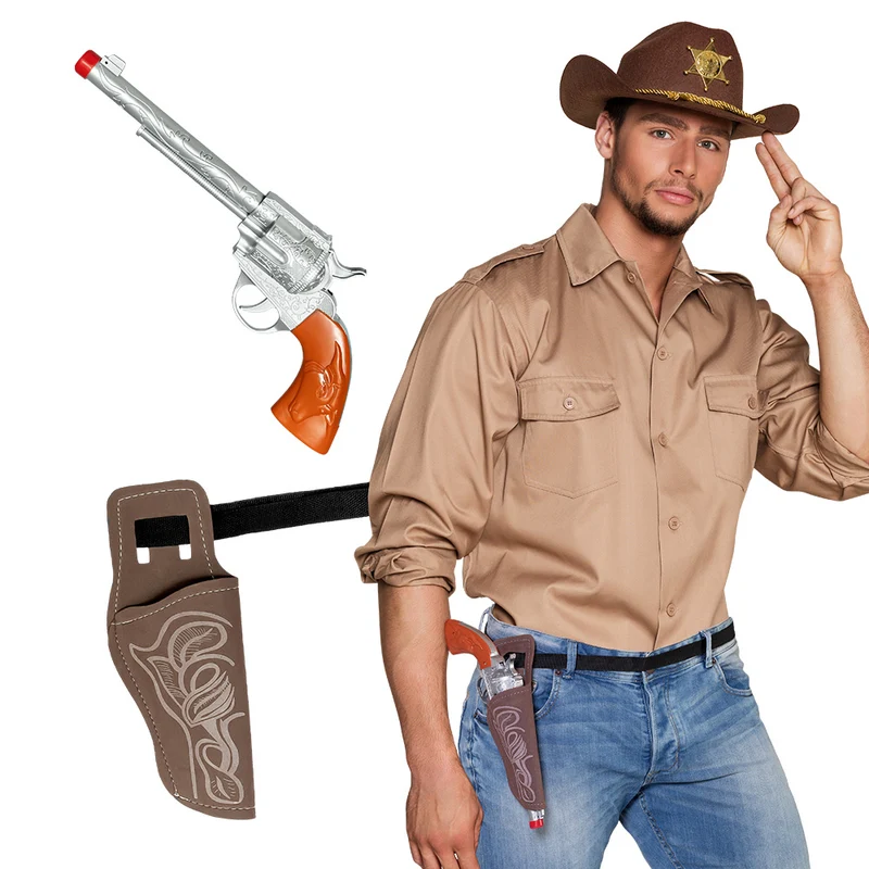 Cowboy pistool met holster Revo