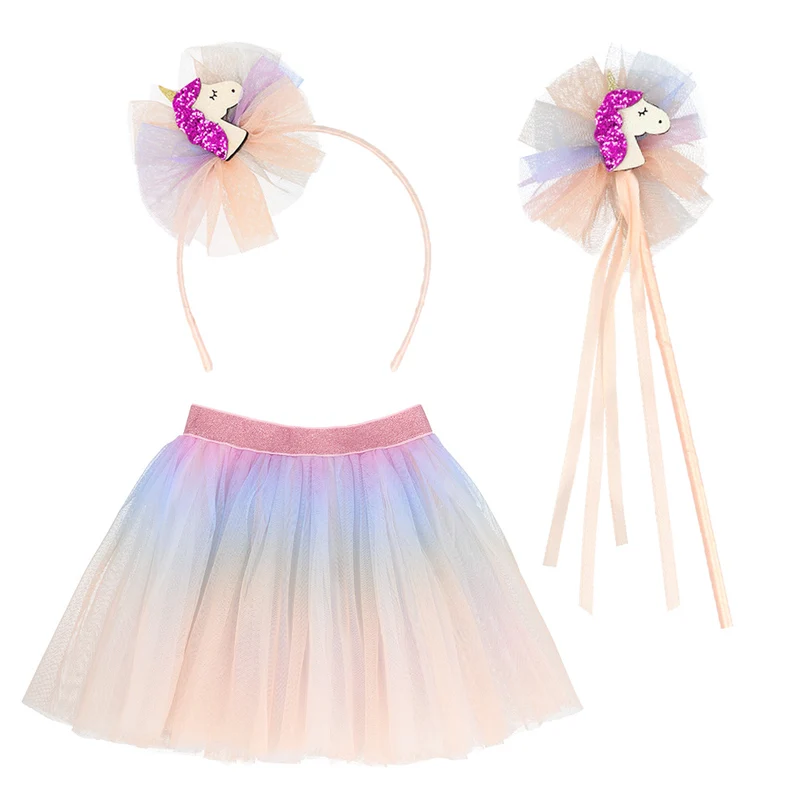 Eenhoorn verkleed set pastel