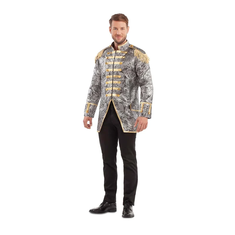 Elegante Zilveren Jas Historical