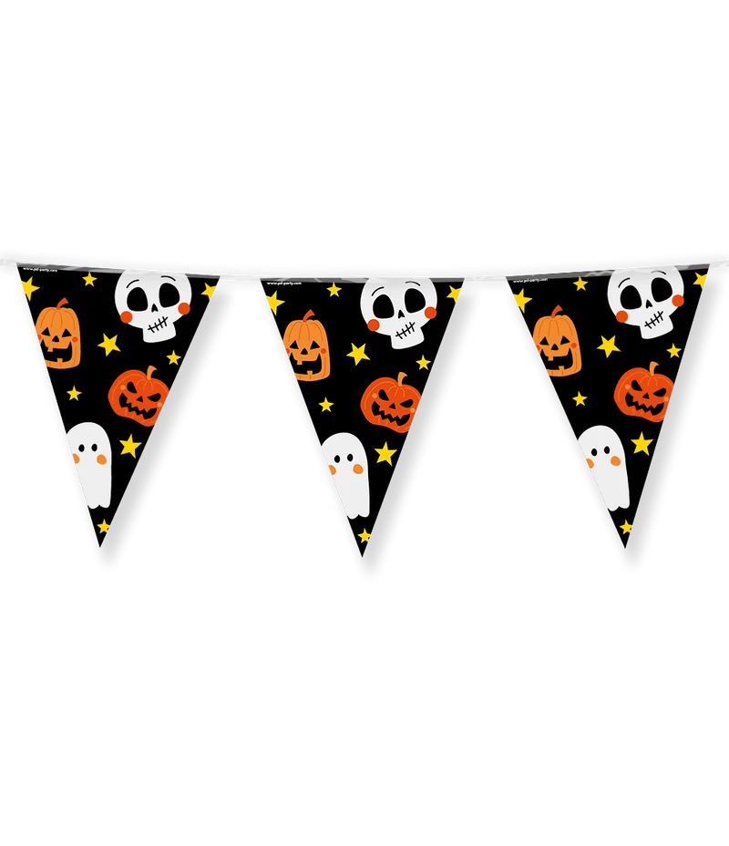 Party Vlaggenlijn Happy Halloween (10m)