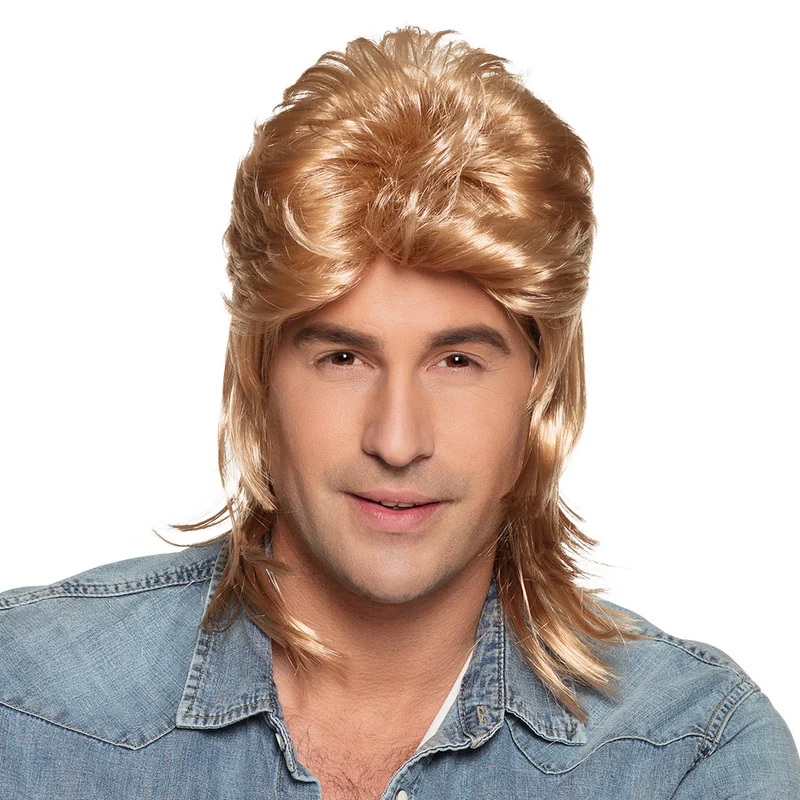 Pruik Jimmy blond met matje