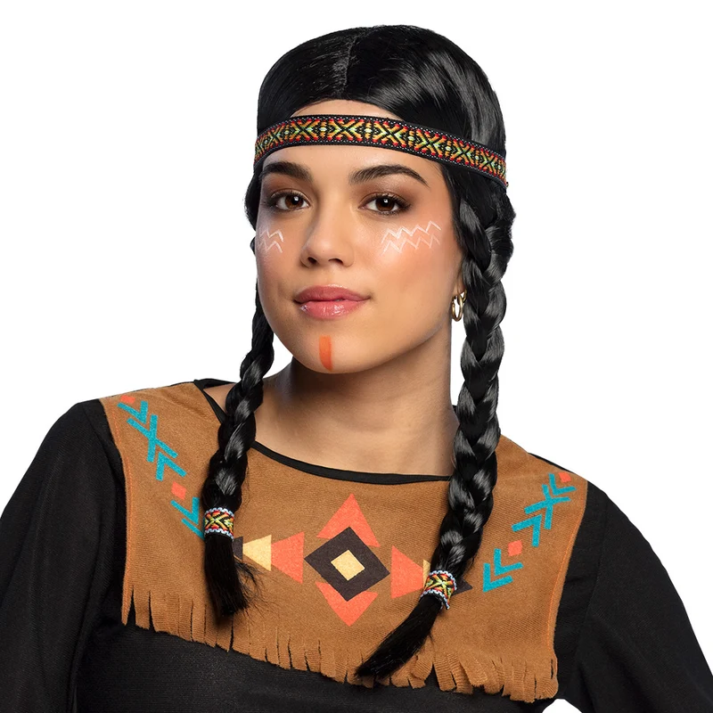 Pruik indiaan Kewanee dames