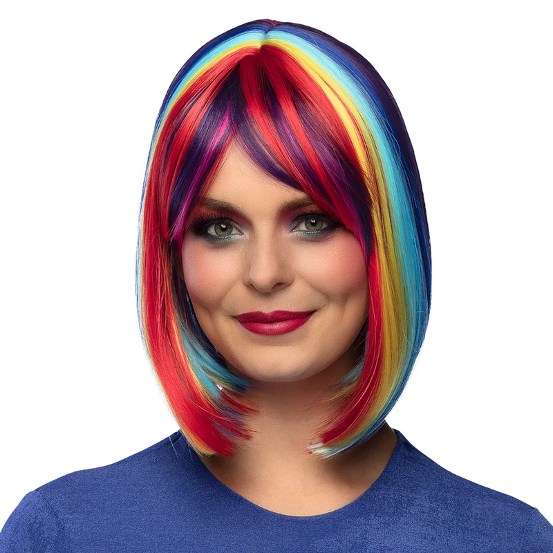Pruik Unity regenboog