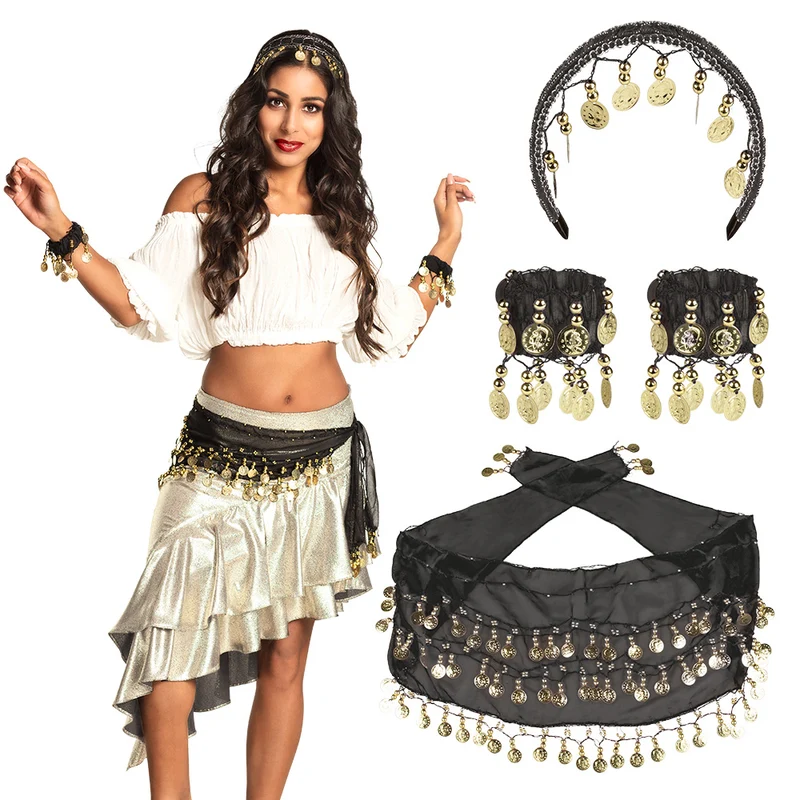Buikdanseres verkleedset Belly dance zwart