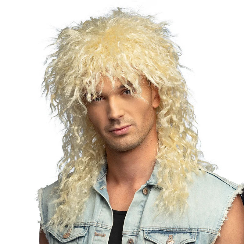 Blonde rocker pruik Star