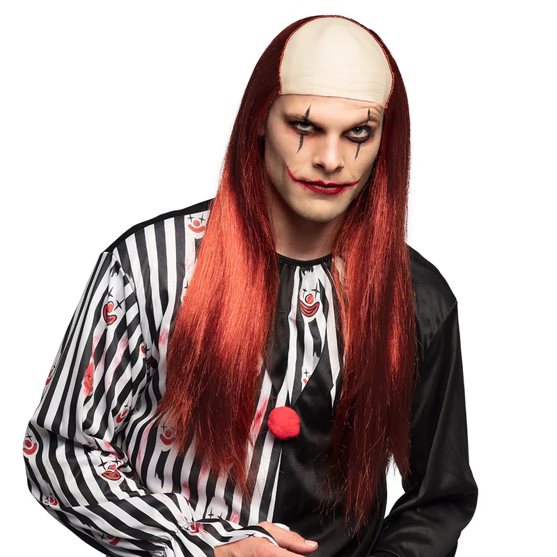 Pruik Killer clown kaal hoofd