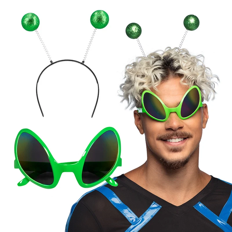 Alien verkleed set buitenaards