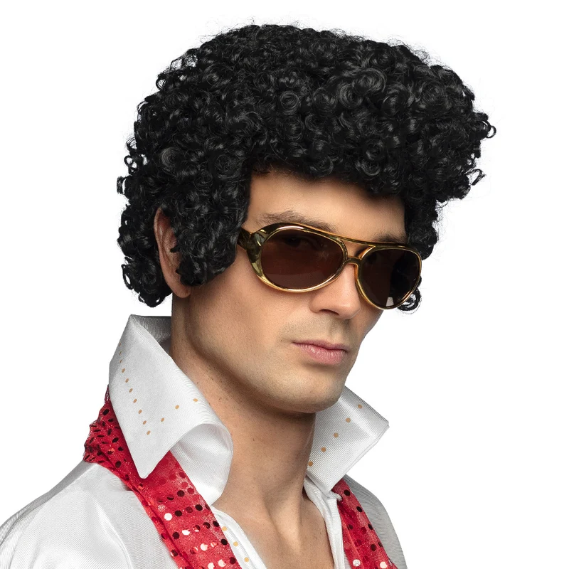 Elvis Pres pruik Rock 'n Roll