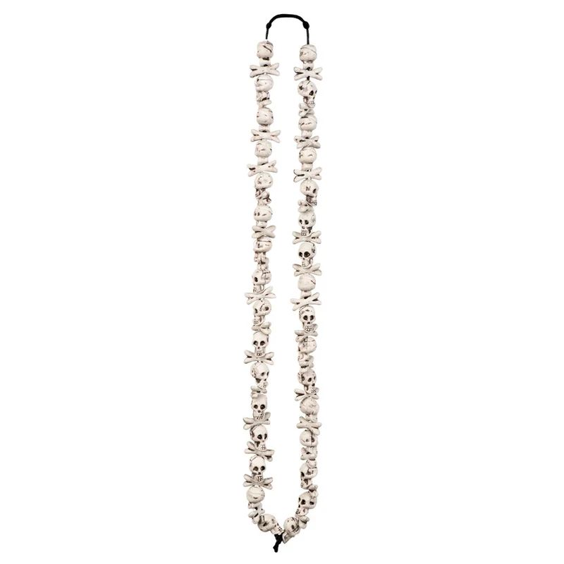 Ketting schedels en botten grotbewoner