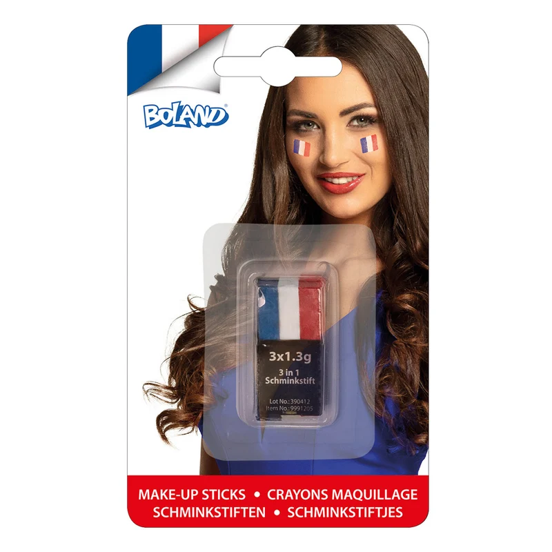 Schminkstift rood wit blauw Nederland
