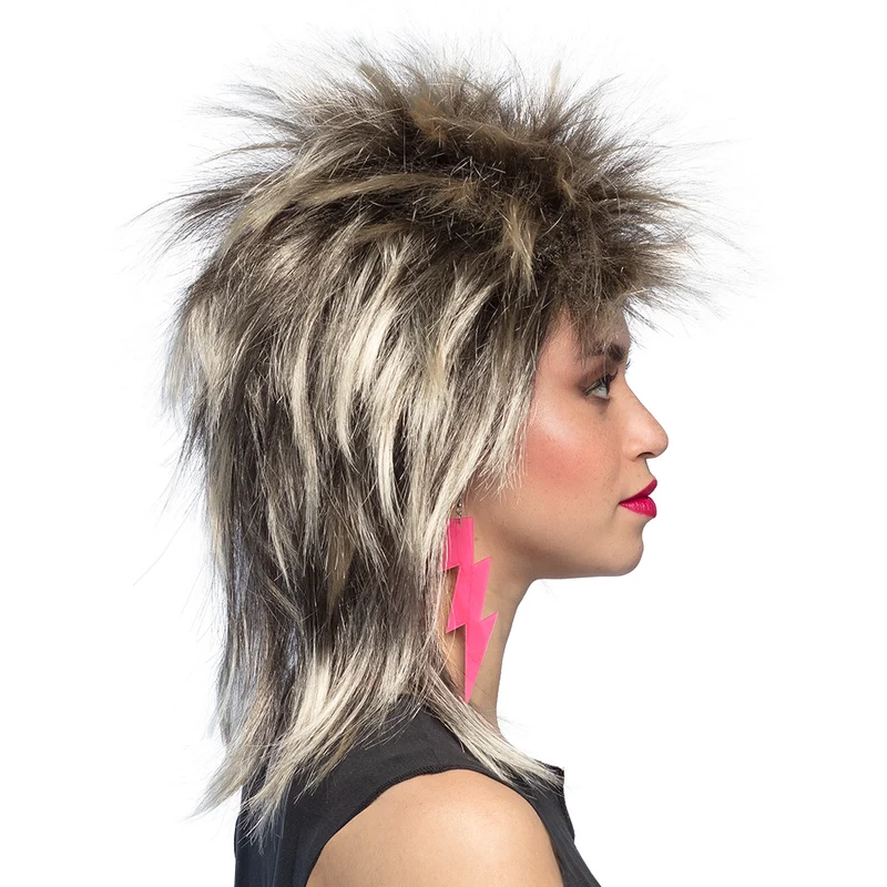 Rock pruik Kimberly bruin/blond