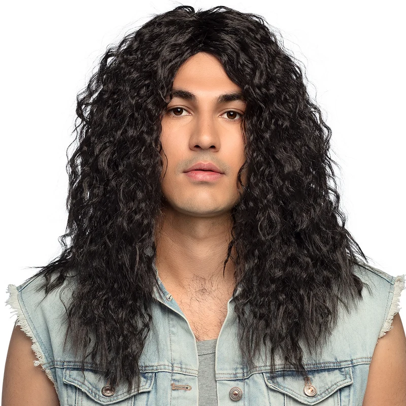 Pruik Mick zwart