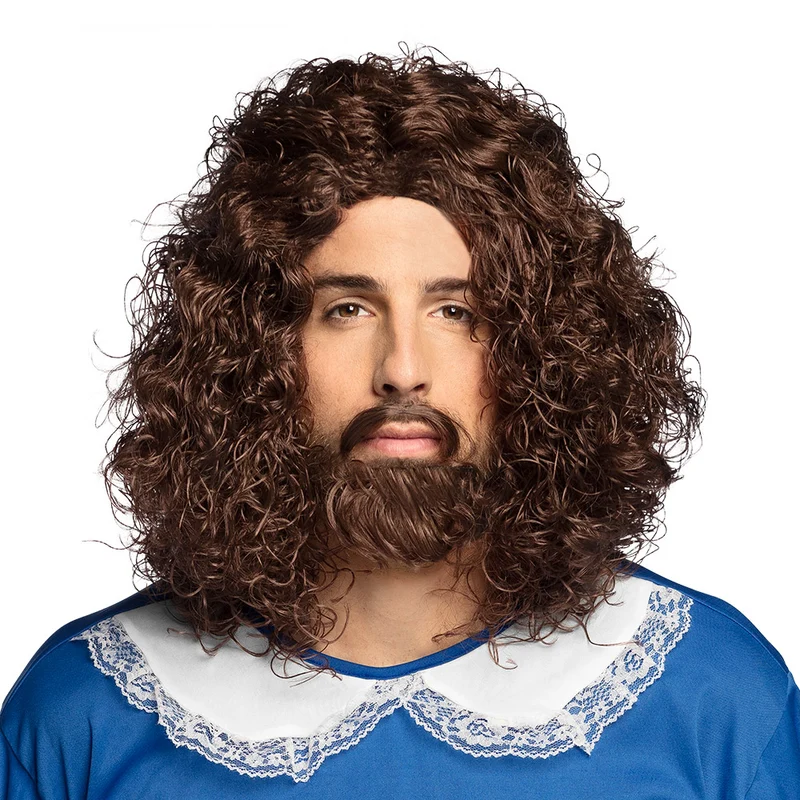 Pruik Musketier bruin D'artagnan