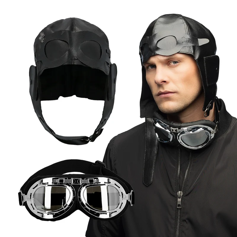 Verkleedset vliegenier retro set Airborne