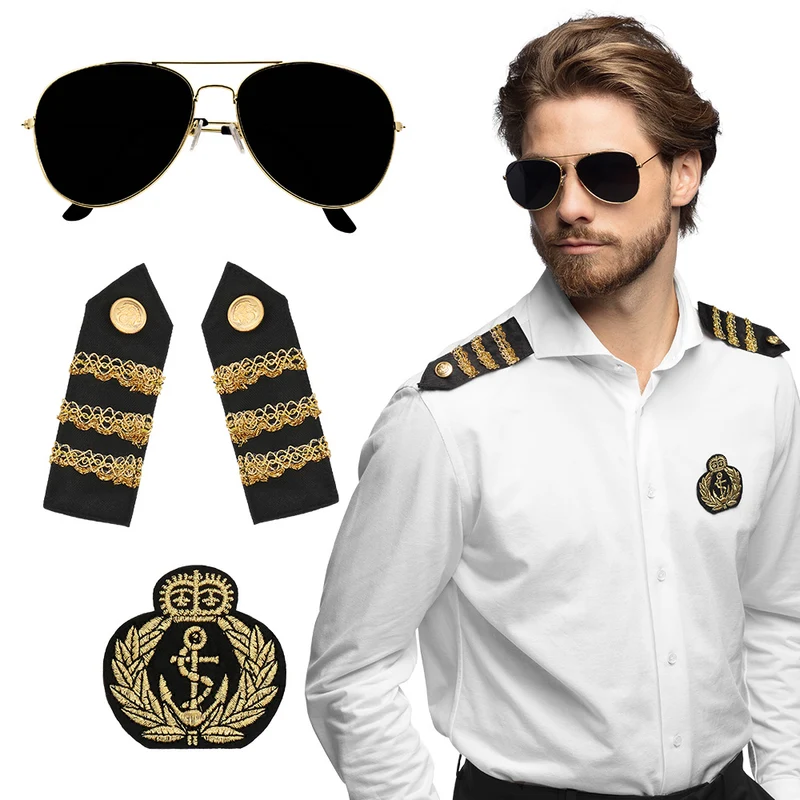 Kapitein verkleedset Ahoy